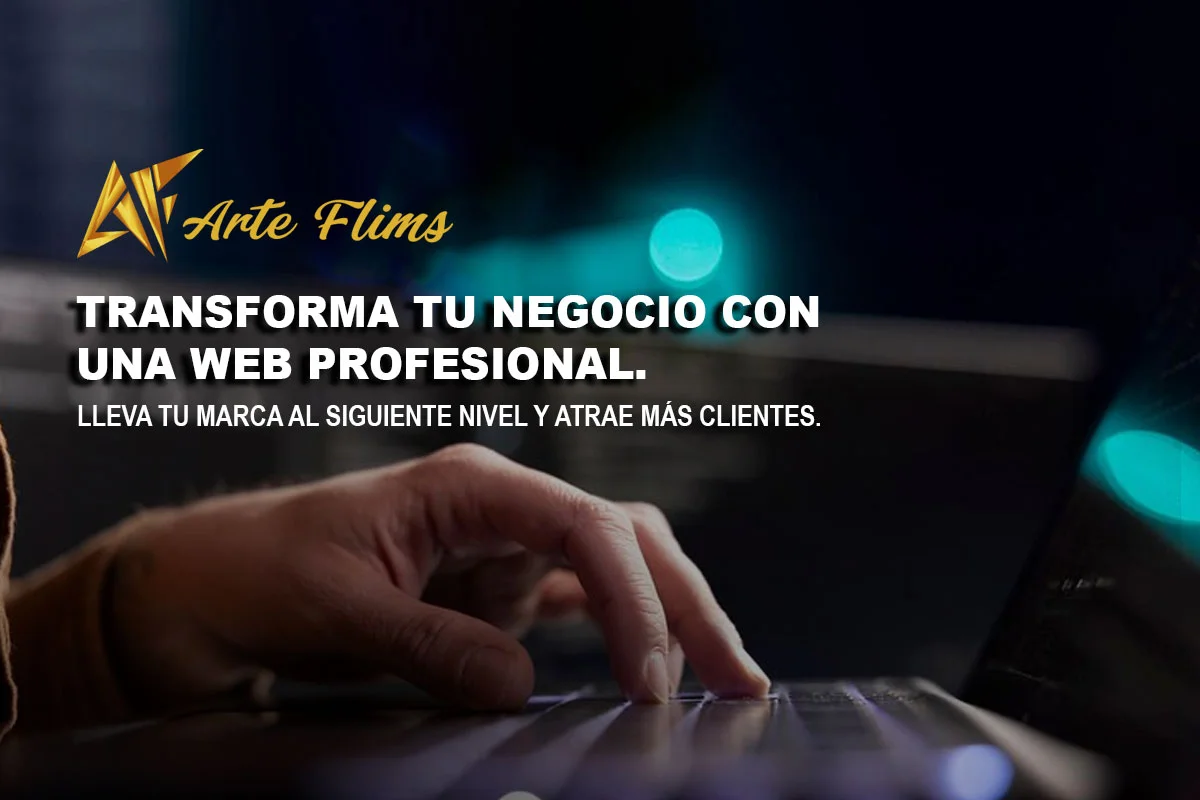 Imagen que destaca la importancia de una página web profesional para el éxito de un negocio.