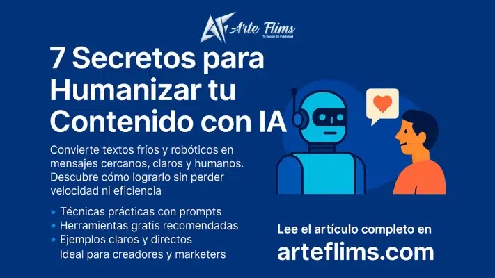 Haz que tu contenido con IA suene humano, no robótico